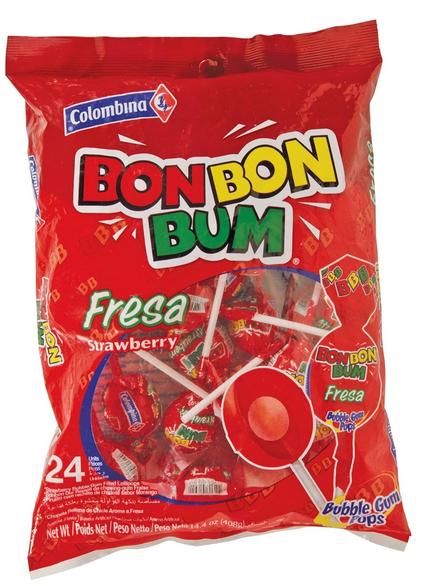 بون بون بوم فريزا باليتاس مصاصات الفراولة 408 جرام