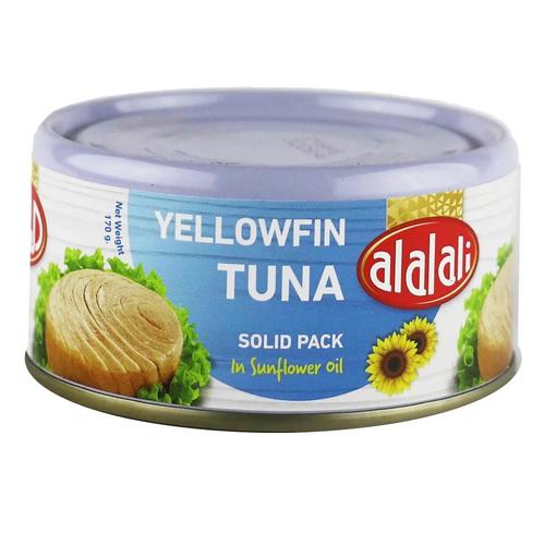 العلالي لحم تونا يلوفين بزيت دوار الشمس 170 جم