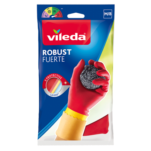 فيلدا قفازات مطاطية قوية متينة متوسطة الحجم