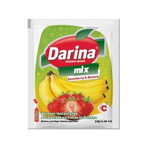 دارينا  مشروب سريع التحضير بنكهة فراولة وموز 35جم
