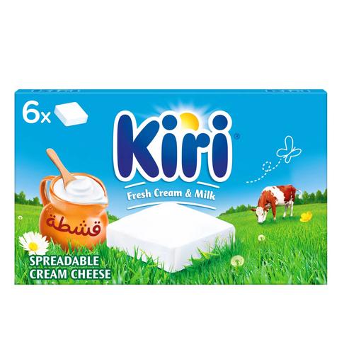كيري جبنة كريمية قابلة للدهن مربعات 6 حصص 100جم