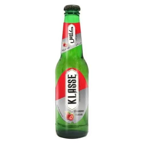 كلاس مشروب شعير زجاج 330مل - فراولة