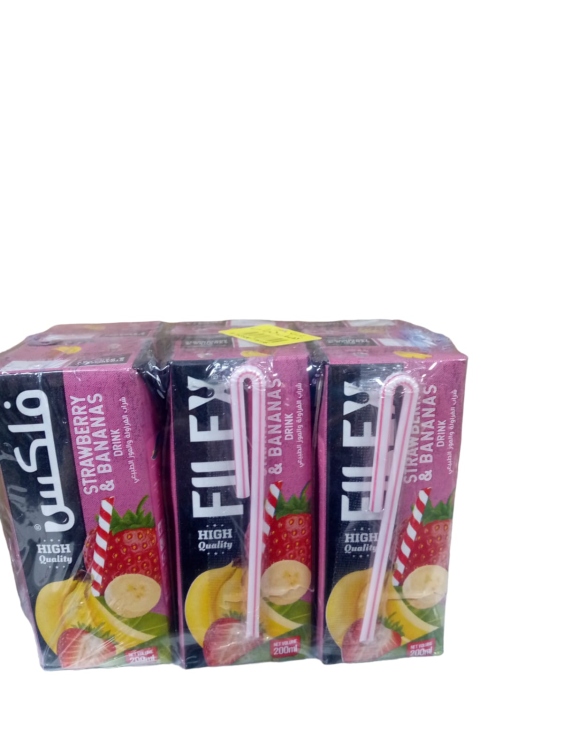 فلكس عصير فراولة وموز 200 مل