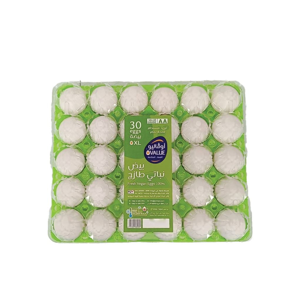علبة بلاستيكية 30 بيضة XL بيض اوفاليو