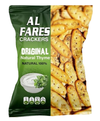 الفارس مقرمشات بنكهة الزعتر الطبيعية 120 جم