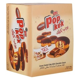 اي تي اي بوبكيك شوكولاتة ميني مغطاة بالكاكاو 18 جرام عبوة من 24 قطعة