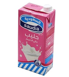 السعودية حليب خالي الدسم 1 لتر