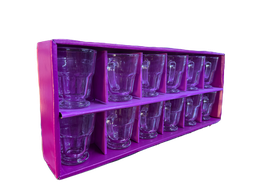 [ppp] M 2239 A الصافي طقم كاسات شاي 12 قطعة