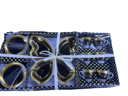 A 4002 الصافي طقم فناجين 6 قطعة + صحون