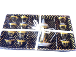 A 44504 الصافي طقم فناجين سادة 12 قطعة + ابريق