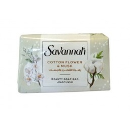 [ooo] سافانا صابون زهرة القطن والمسك 70 غم