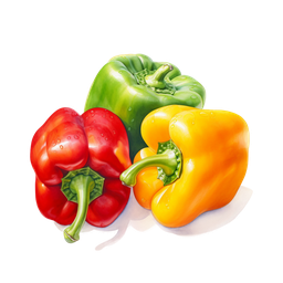 [00034] فليفلة ملونة عرض