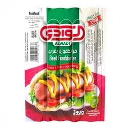 [bbb] الوادي نقانق بقري 340 جم 10 قطع