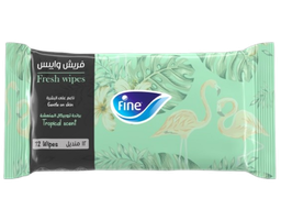 فاين مناديل مبللة للجيب برائحة التروبيكال المنعشة 12 منديل
