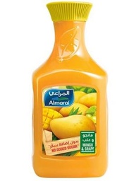 عصير المراعي طبيعي المانجو و العنب بدون سكر 1.5 لتر