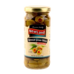 زيتون اخضر اسباني نيولاند محشي بالفلفل الحلو 240غم