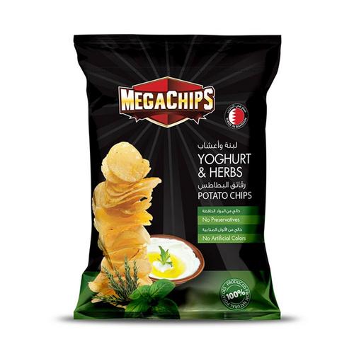 ميجا شيبس لبنة و اعشاب 75 جم