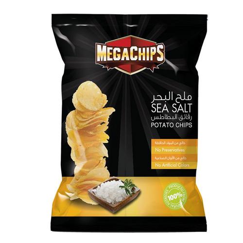 ميجا شيبس بنكهة ملح البحر 35 غم
