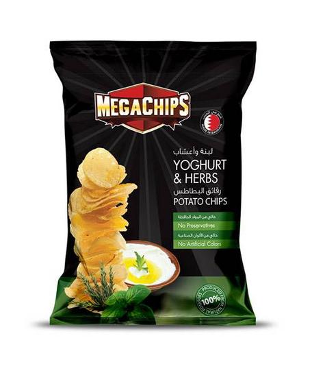 ميجا شيبس لبنة اعشاب 35 غم