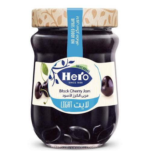 مربى هيرو بنكهة الكرز الأسود لايت 320 غم