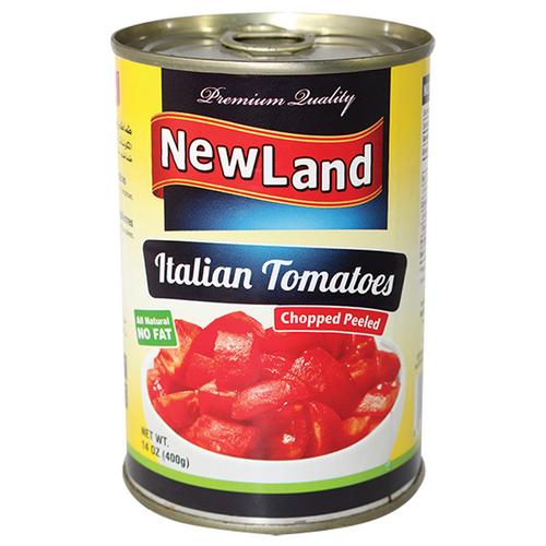نيو لاند طماطم مقطعة 400 غم