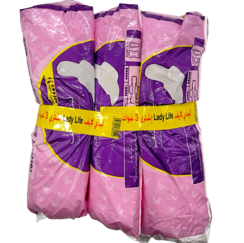 ليدي لايف  فوط نسائية عادية بأجنحة 10 فوط