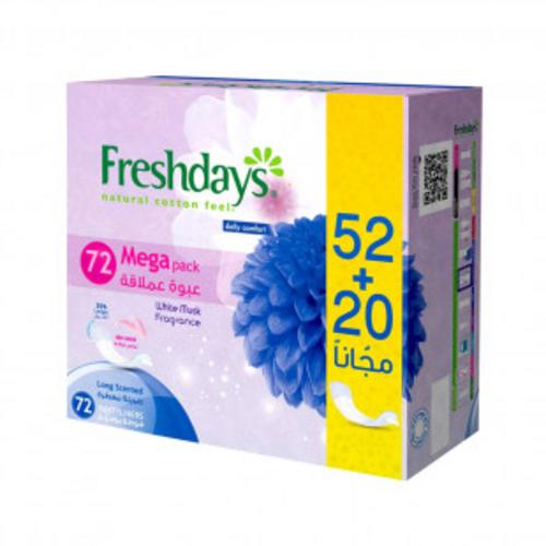 فريش دايز فوط صحية طويلة للنساء 72 فوطة