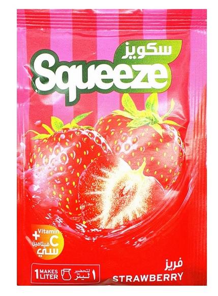 سكويز شراب سريع التحضير بنكهة الفراولة 30غم