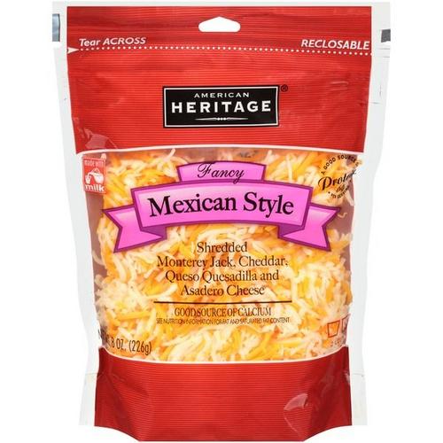 أمريكان هيريتج جبنة مكسيكي مبشور 227 جم