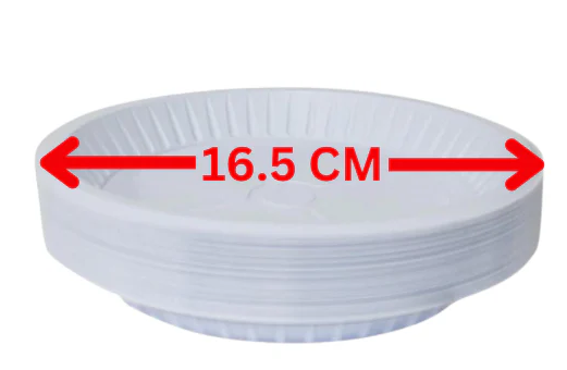 الاهرام صحون بلاستيك 16 سم 50 صحن