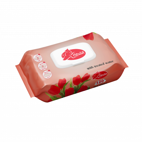 القطة مناديل مبللة 72 منديل