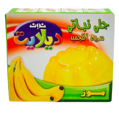 نون ديلايت جلو نباتي  موز85 غم