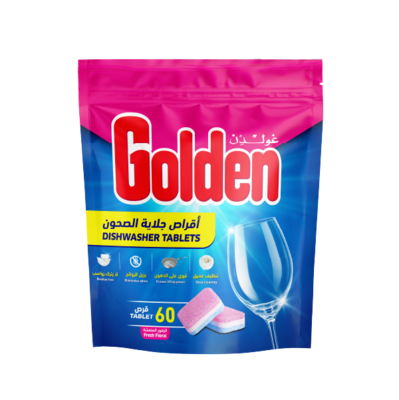 غولدن أقراص جلاية الصحون الزهور المنعشة  60 قرص