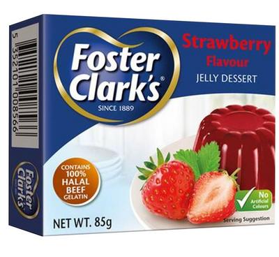 فوستر كلاركس حلوى الجيلي فراولة 80جم