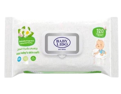 مناديل ليدو المبللة للأطفال بالبابونج 120 منديل