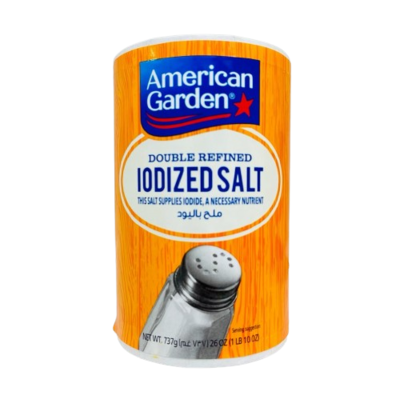 أمريكان جاردن ملح مكرر باليود 735 جم