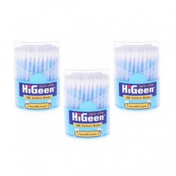 هايجين قطن الأذن 100 قطعة 3 قطع