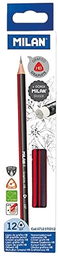 ميلان قلم رصاص احمر مع ممحاة