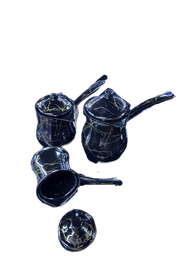 غلايات قهوة مدهون طقم