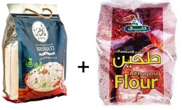 نادر ارز سيلا بسمتي 4 كغم+الغزال طحين 1.25