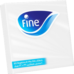 فاين تاتش مناديل مقاس 33x33 سم 20 قطعة