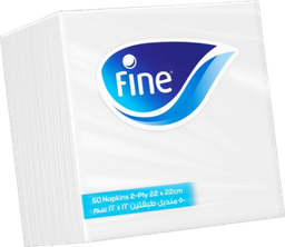 مناديل طاولة رفيعة × 1 طبقة 22 سم × 22 سم 50 قطعة