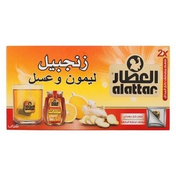 [00066] العطار زنجبيل ليمون وعسل 20 كيس شاي عشبي 30 جم